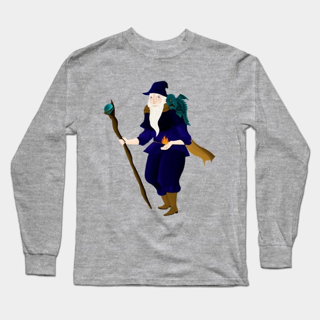 Wizard Long Sleeve T-Shirt by BarracudApps